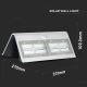 Aplică LED solară cu senzor LED/7W/3,7V 4000K IP65 albă