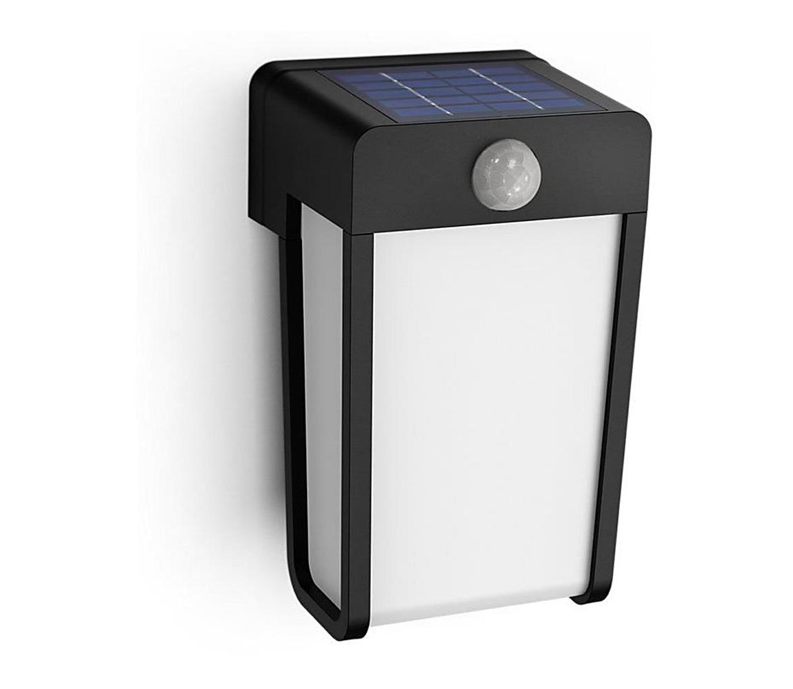 Aplică LED solară cu senzor Philips SHROUD LED/23W/37V IP44