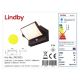 Aplică LED solară cu senzor SHERIN LED/3,7W/3,7V IP54 Lindby