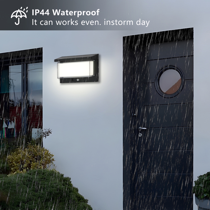 Aplică LED solară cu senzor SUN LUME LED/10W/3,7V 4000 mAh IP44