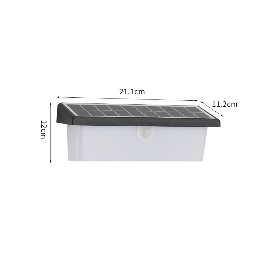 Aplică LED solară cu senzor SUN RAY LED/6W/3,7V 2200 mAh IP44
