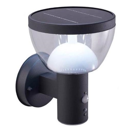 Aplică LED solară de exterior cu senzor LARIX LED/3W/3,7V 2200 mAh IP44