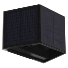 Aplică LED solară WINGS LED/2W/3,2V 3000K IP54 neagră