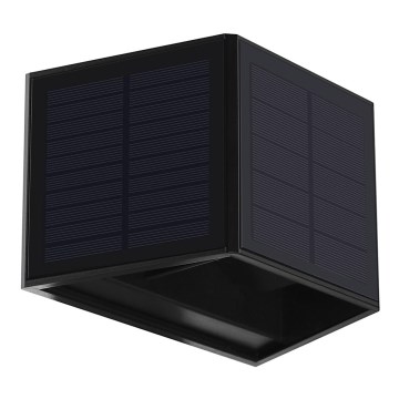 Aplică LED solară WINGS LED/2W/3,2V 3000K IP54 neagră