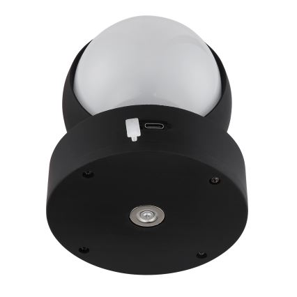 Aplică LED tactilă reîncărcabilă dimabilă Globo LED/1,4W/5V 1800 mAh negru