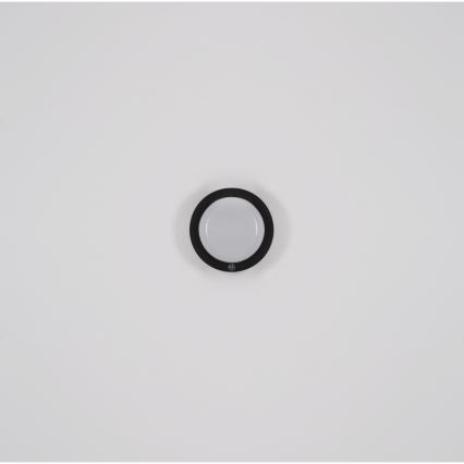 Aplică LED tactilă reîncărcabilă Globo LED/1,2W/3,7V d. 15 cm 1800 mAh negru