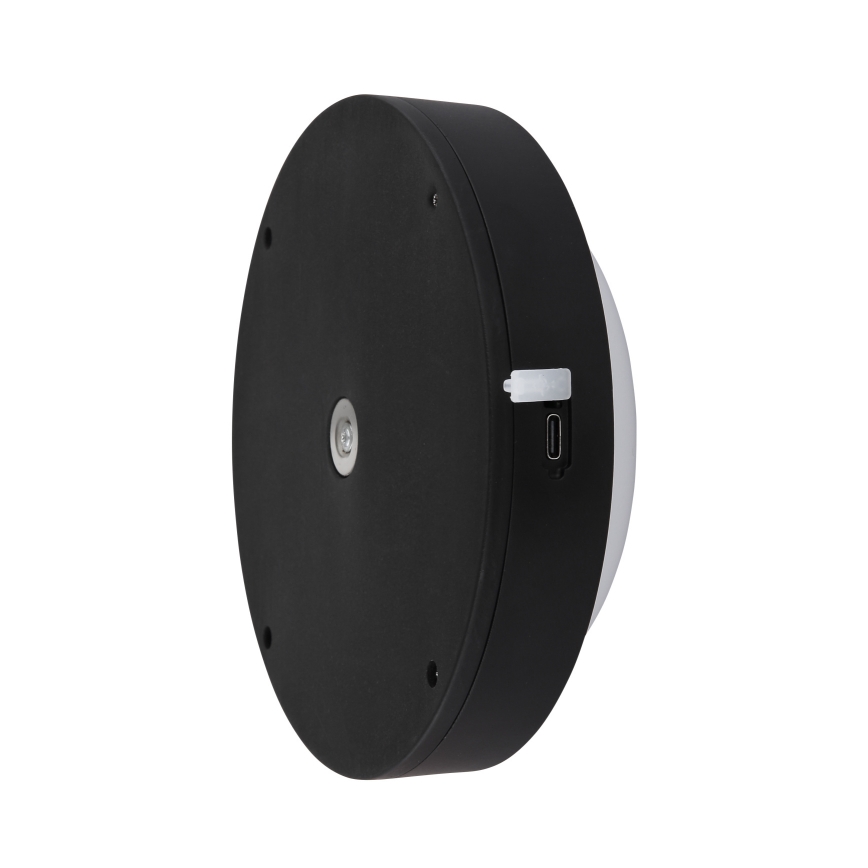 Aplică LED tactilă reîncărcabilă Globo LED/1,2W/3,7V d. 15 cm 1800 mAh negru