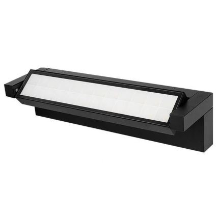 Aplica LED de exterior pentru perete cu senzor de mișcare și senzor crepuscular, 36W, 230V, 3000/4000/6500K, IP54, negru