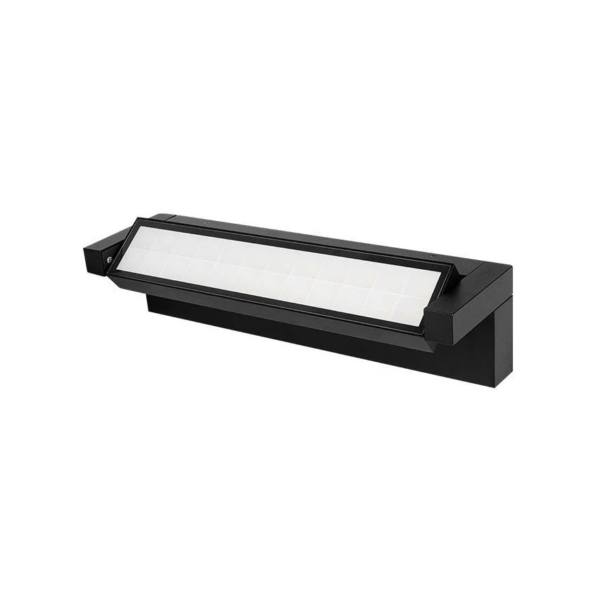 Aplica LED de exterior pentru perete cu senzor de mișcare și senzor crepuscular, 36W, 230V, 3000/4000/6500K, IP54, negru