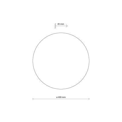 Aplică LUNA 4xG9/8W/230V d. 40 cm negru