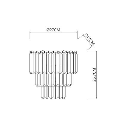 Aplică MILANO 2xE14/40W/230V auriu