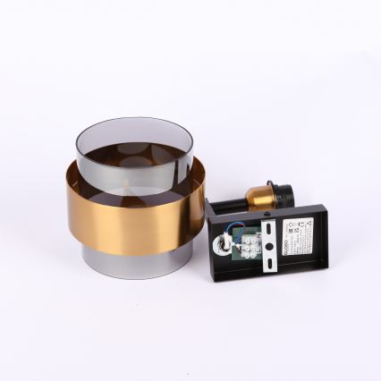 Aplică 1xE27/60W/230V neagră/alamă Globo
