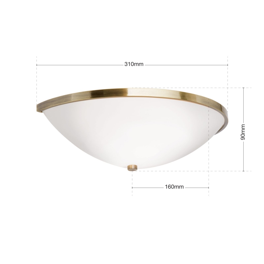 Aplică AIDA 1xE14/40W/230V bronz/patină