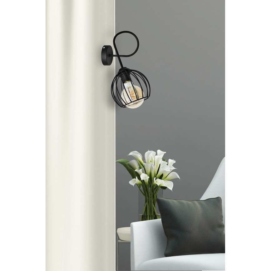 Aplică OXFORD 1xE27/15W/230V neagră