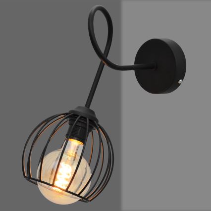 Aplică OXFORD 1xE27/15W/230V neagră