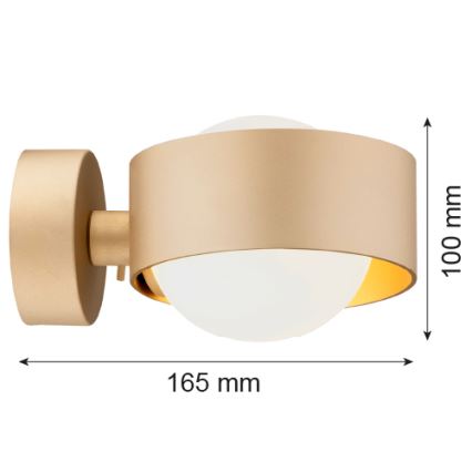 Aplică pentru baie Argon 8567 MASSIMO PLUS 1xG9/6W/230V auriu