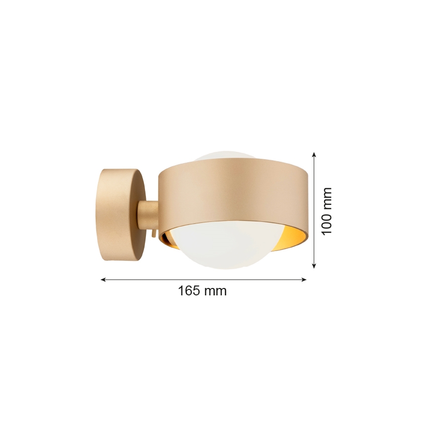 Aplică pentru baie Argon 8567 MASSIMO PLUS 1xG9/6W/230V auriu