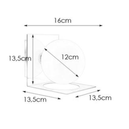 Aplică pentru baie Markslöjd 108085 ZENIT 1xG9/18W/230V IP44