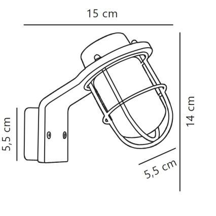 Aplică pentru baie Nordlux MARINA 1xG9/40W/230V IP44 negru
