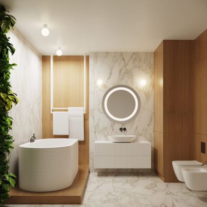 Aplică pentru baie HALO 1xG9/8W/230V d. 12 cm IP44 alb