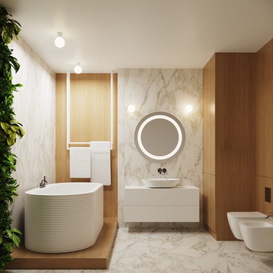 Aplică pentru baie HALO 1xG9/8W/230V d. 12 cm IP44 alb