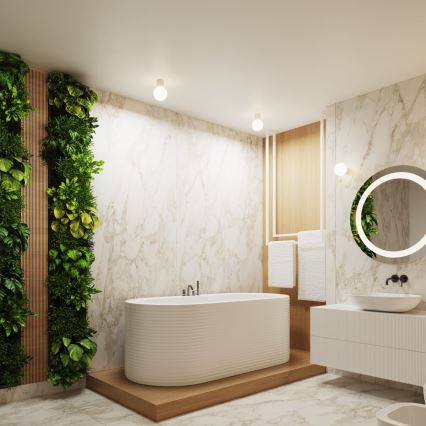 Aplică pentru baie HALO 1xG9/8W/230V d. 12 cm IP44 alb