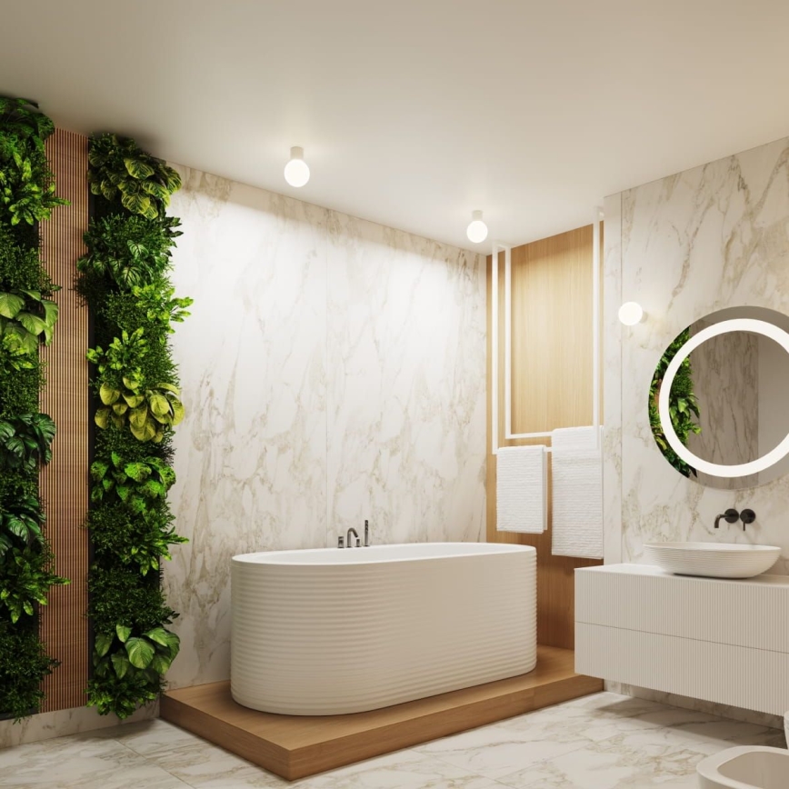 Aplică pentru baie HALO 1xG9/8W/230V d. 12 cm IP44 alb