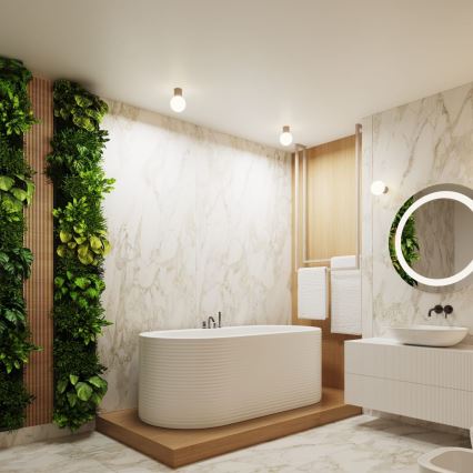 Aplică pentru baie HALO 1xG9/8W/230V d. 12 cm IP44 bej