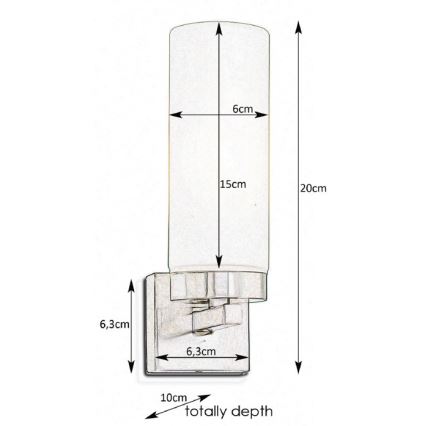 Aplică pentru baie STELLA 1xE14/40W/230V IP44 Markslöjd 234744