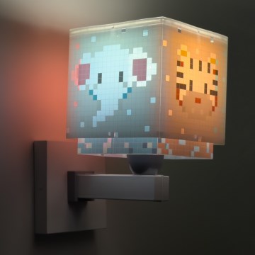 Aplică pentru copii Dalber 63379 LITTLE PIXEL 1xE27/15W/230V