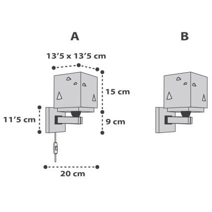Aplică pentru copii HELLO LITTLE 1xE27/60W/230V Dalber 73249