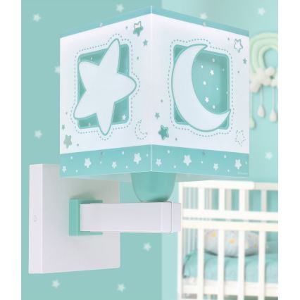 Aplică pentru copii MOONLIGHT 1xE27/15W/230V verde Dalber 63239H
