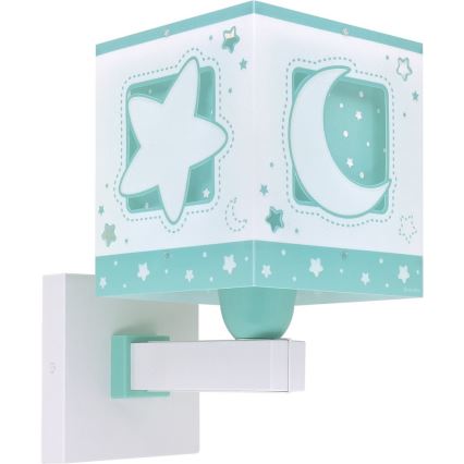 Aplică pentru copii MOONLIGHT 1xE27/15W/230V verde Dalber 63239H