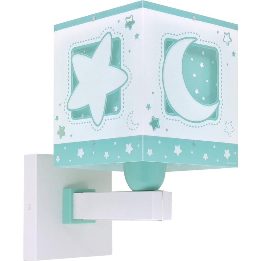 Aplică pentru copii MOONLIGHT 1xE27/15W/230V verde Dalber 63239H