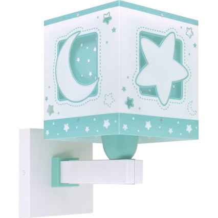 Aplică pentru copii MOONLIGHT 1xE27/15W/230V verde Dalber 63239H