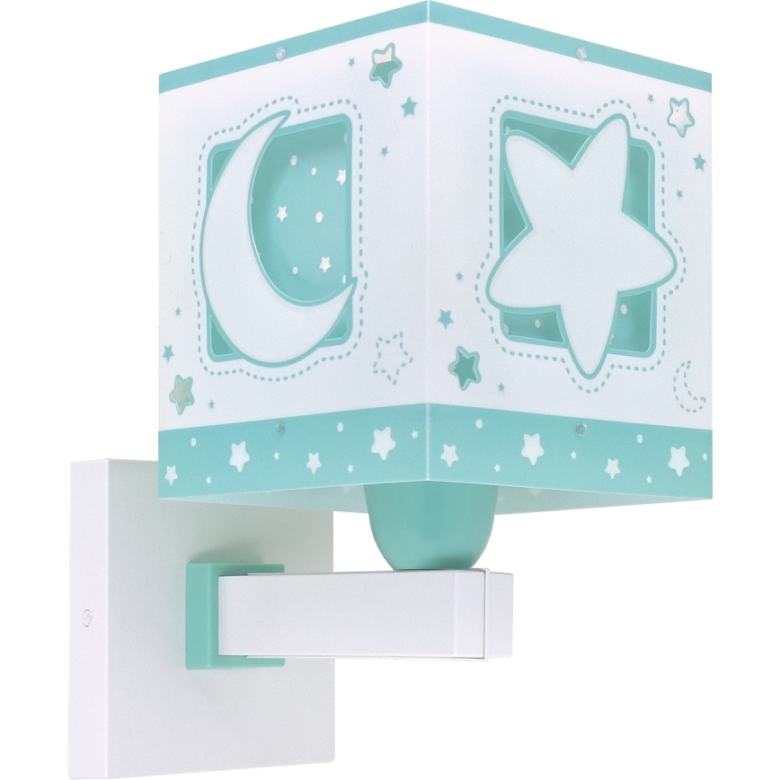 Aplică pentru copii MOONLIGHT 1xE27/15W/230V verde Dalber 63239H