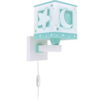 Aplică pentru copii MOONLIGHT 1xE27/15W/230V verde Dalber 63239H