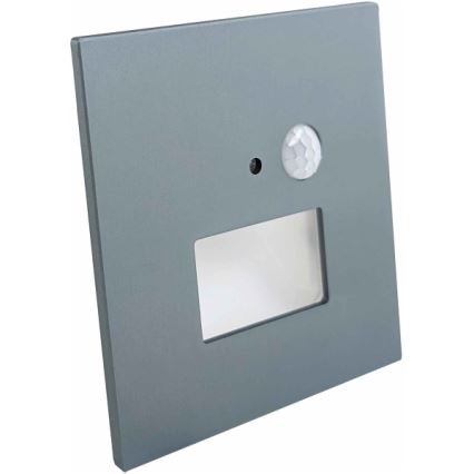 Aplica LED pentru scări cu senzor de mișcare și de amurg LED/1,5W/230V 3000/4000/6000K antracit