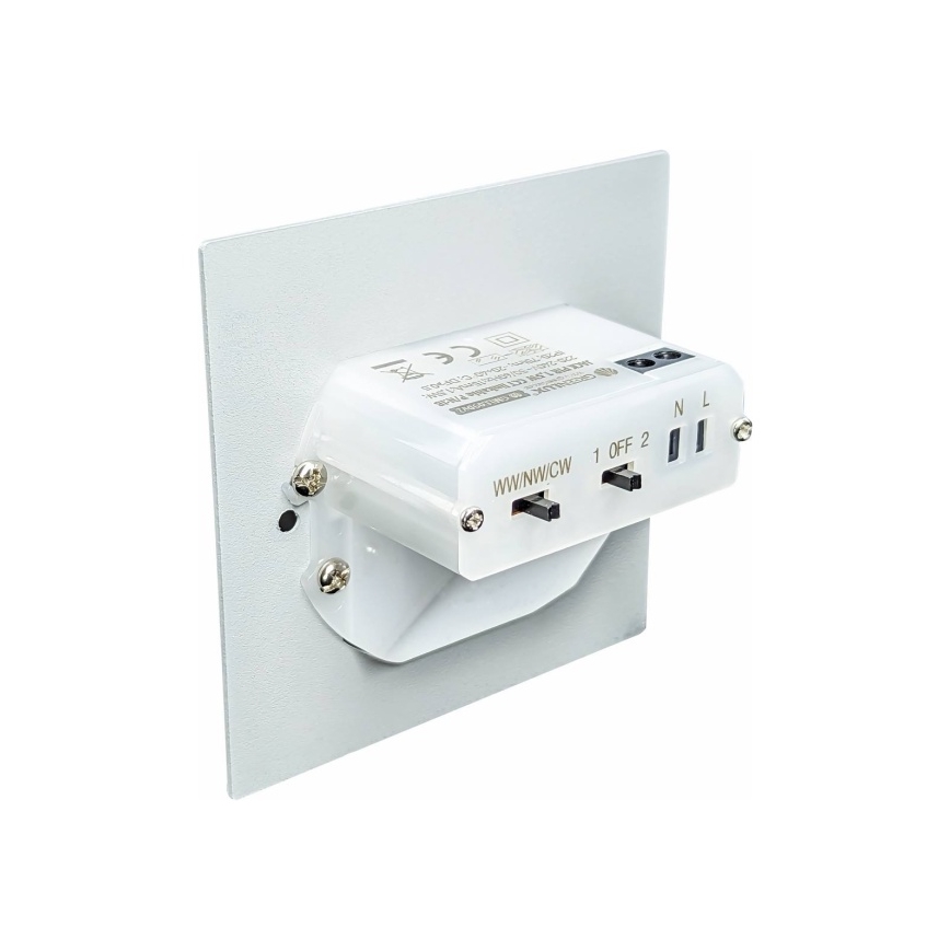 Aplica LED pentru scări cu senzor de mișcare și de amurg LED/1,5W/230V 3000/4000/6000K antracit