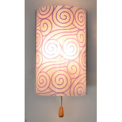 Aplică perete ALEDO 1xG4/20W/230V/12V + LED mov