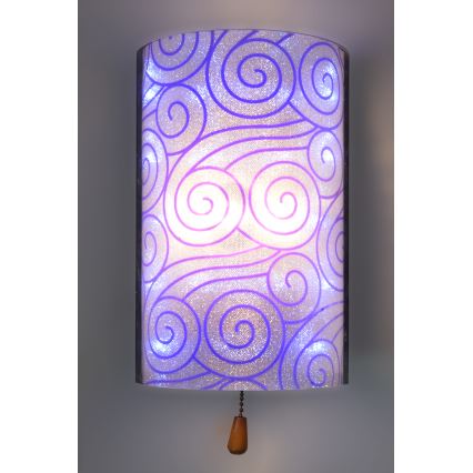 Aplică perete ALEDO 1xG4/20W/230V/12V + LED mov