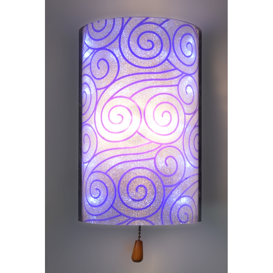 Aplică perete ALEDO 1xG4/20W/230V/12V + LED mov
