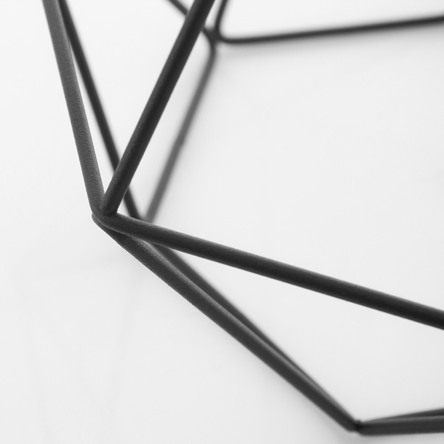 Aplica perete BASKET 1xE27/60W/230V negru