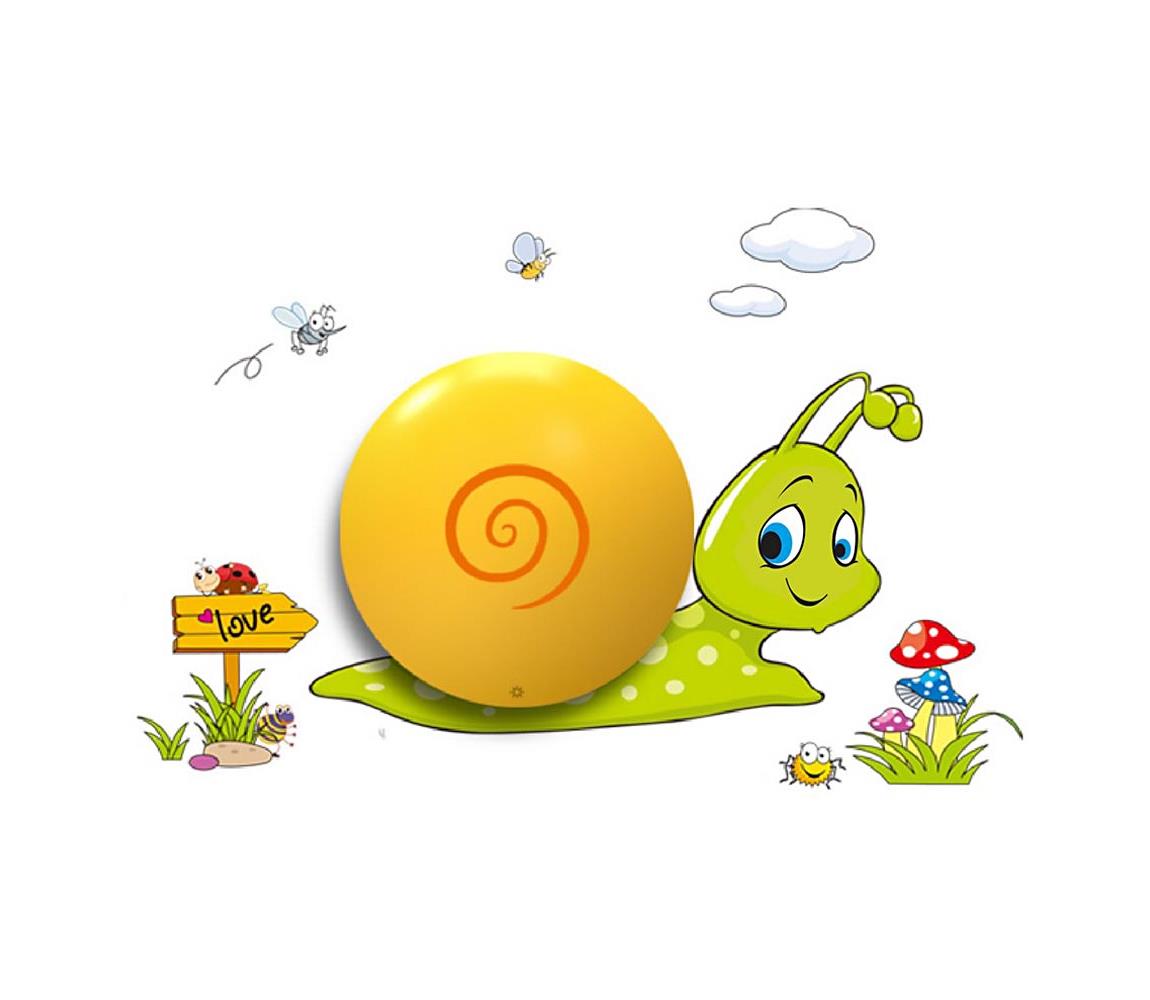 Aplică perete copii LED 1xLED/06W/3xAAA