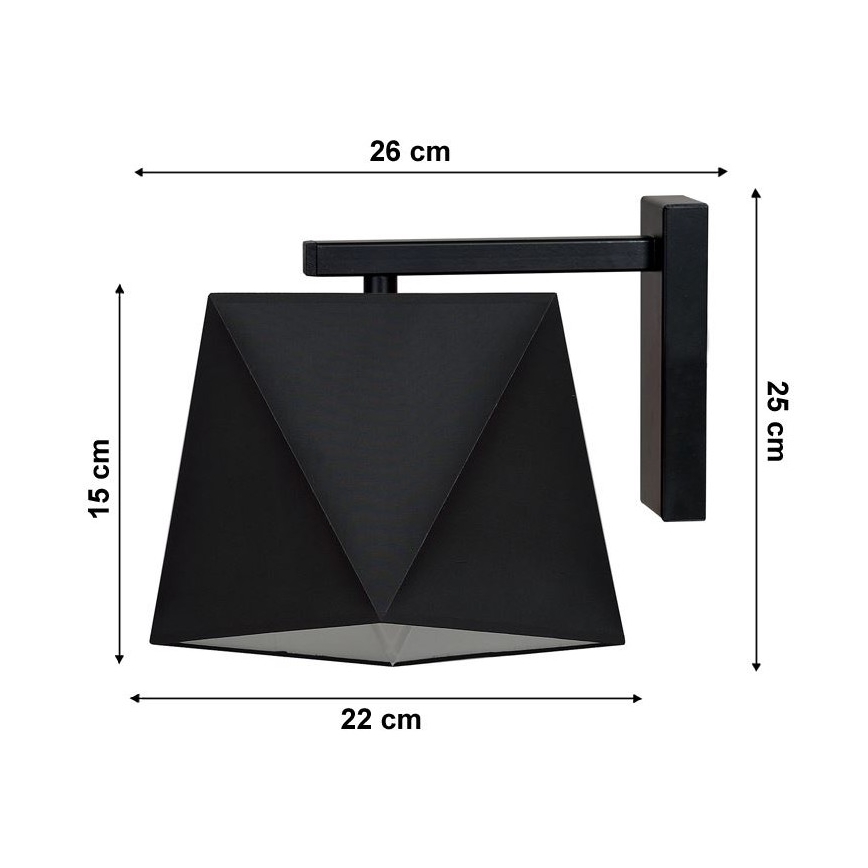 Aplică perete DIAMENT 1xE27/60W/230V