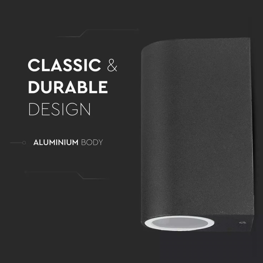 Aplică perete exterior 2xGU10/20W/230V IP44