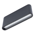 Aplică perete exterior LED FLOW 2xLED/6W/230V IP54 negru