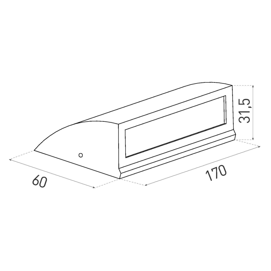 Aplică perete exterior LED LED/6W/230V IP54