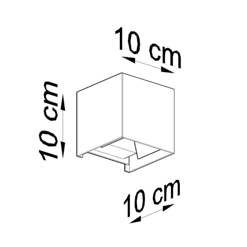 Aplică perete exterior LED LUCA LED/6W/230V IP54