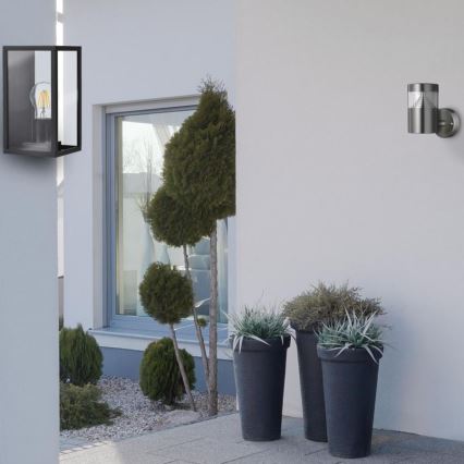 Aplică perete exterior MALMO 1xE27/15W/230V negru